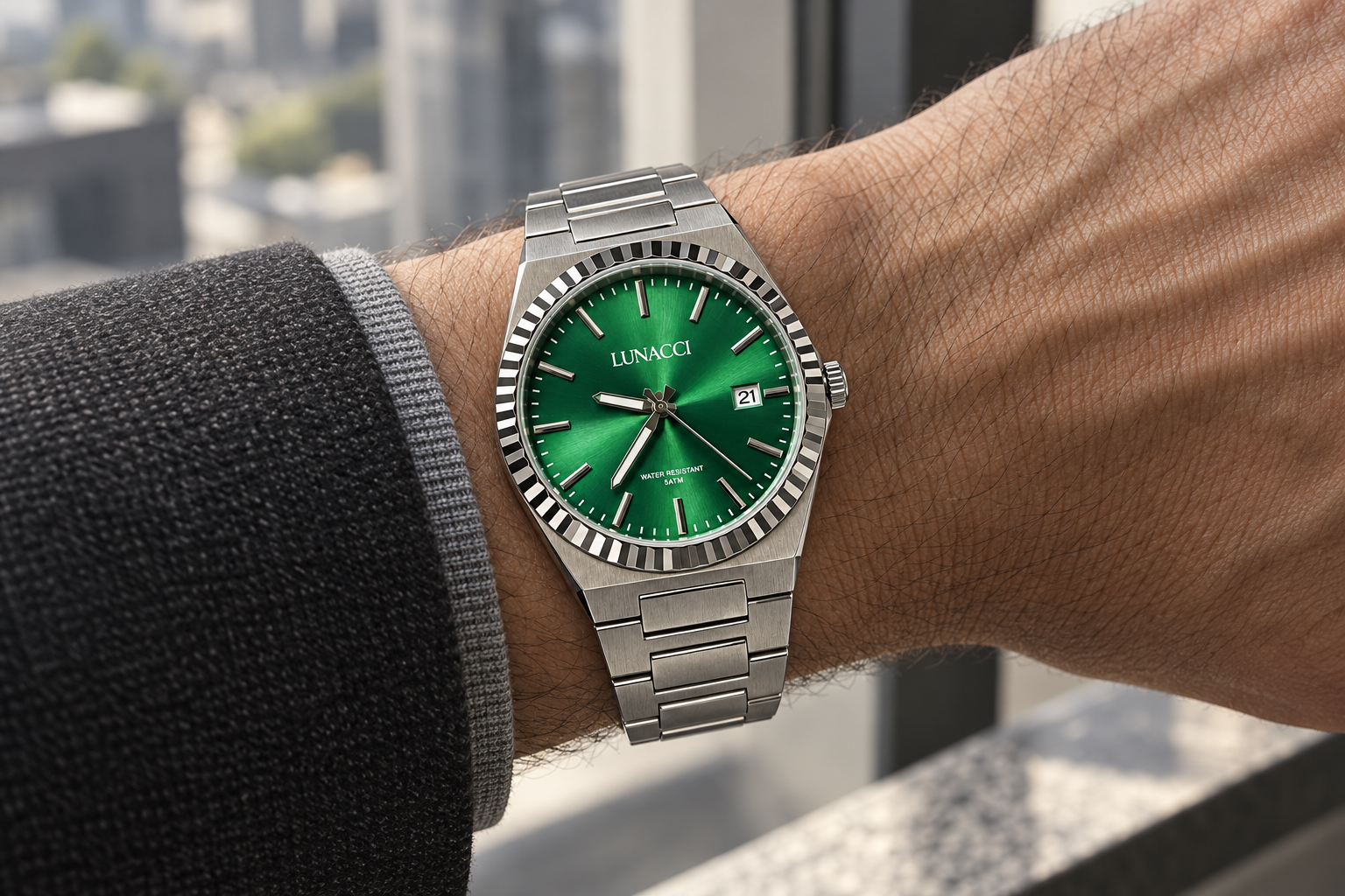 Emerald · Au poignet